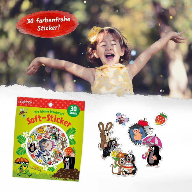 DER KLEINE MAULWURF Soft-Sticker