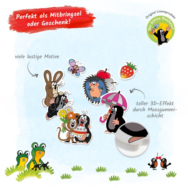 DER KLEINE MAULWURF Soft-Sticker