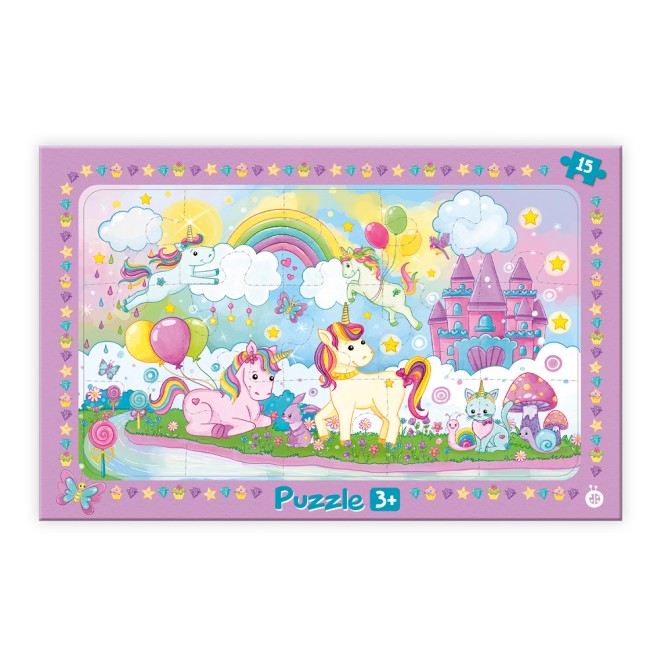 Rahmenpuzzle "Einhornwelt"
