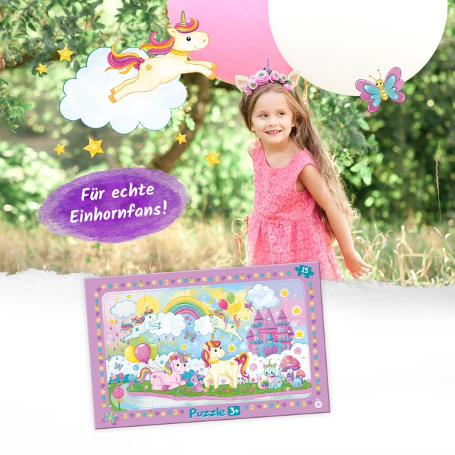 Rahmenpuzzle "Einhornwelt"