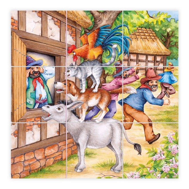 Holz-Bilderwürfel Märchen
