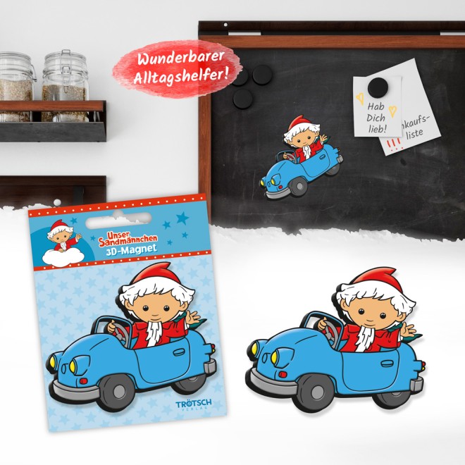 Unser Sandmännchen Magnet "Auto"