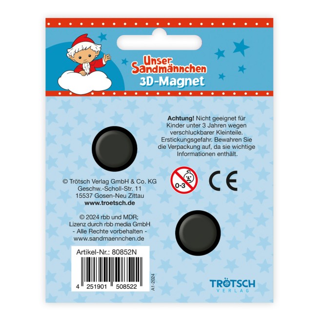 Unser Sandmännchen Magnet "Auto"
