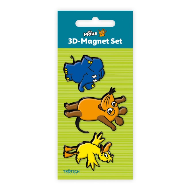 Die Maus 3er Set Magnete "Drei Freunde"