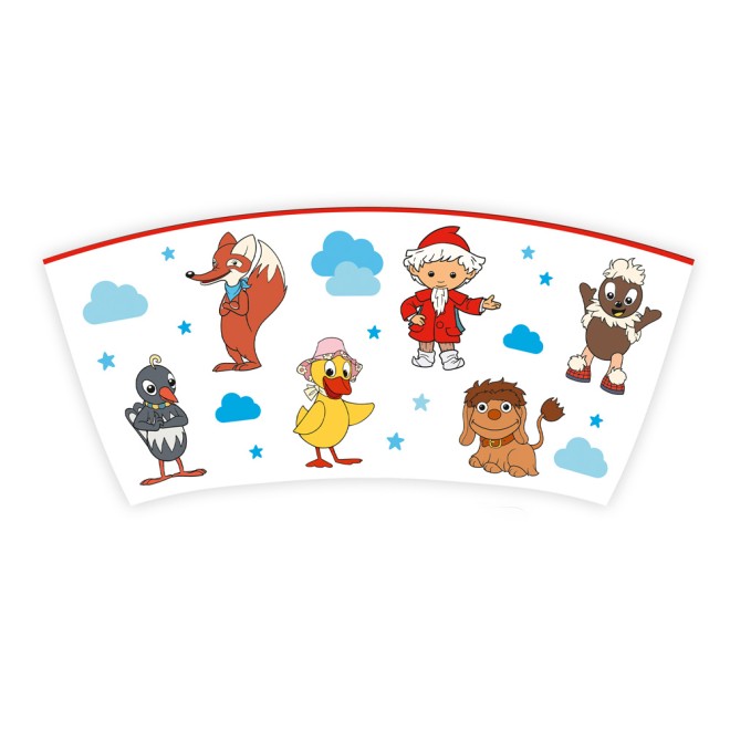 Unser Sandmännchen Kindertasse Geschenktasse aus Porzellan Sandmännchen und Freunde