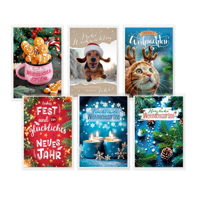 3D-Faltkarten Weihnachten