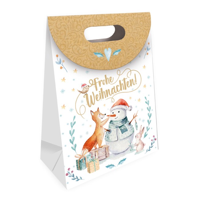 Geschenktasche "Winterwald" medium