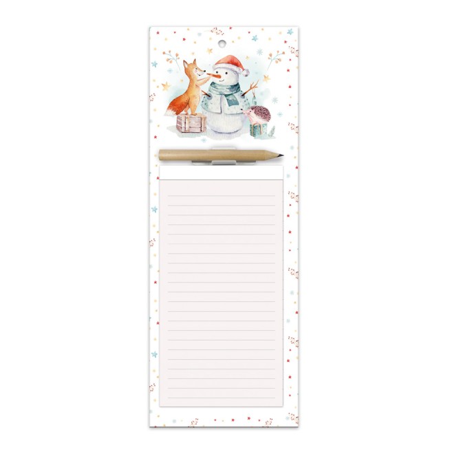 Notizblock mit Stift "Winterwald"