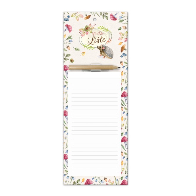 Waldidylle Notizblock m. Stift