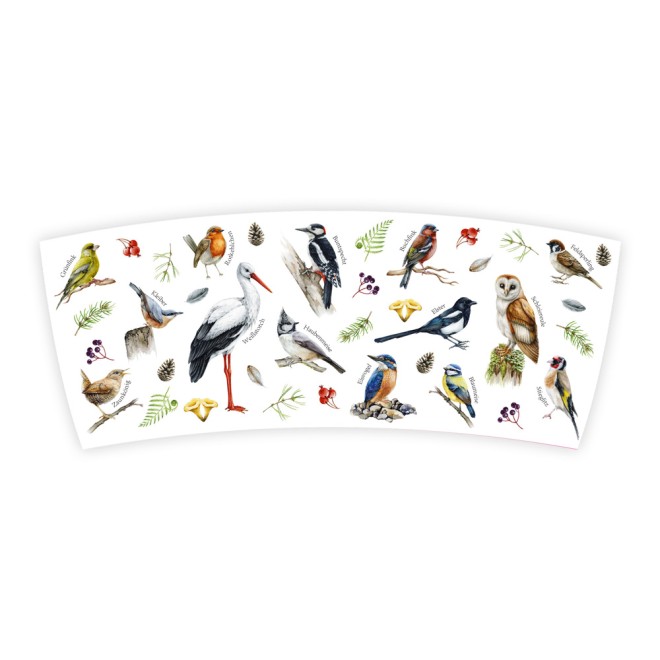 Tasse im Vogelhäuschen "Unsere Vogelwelt"