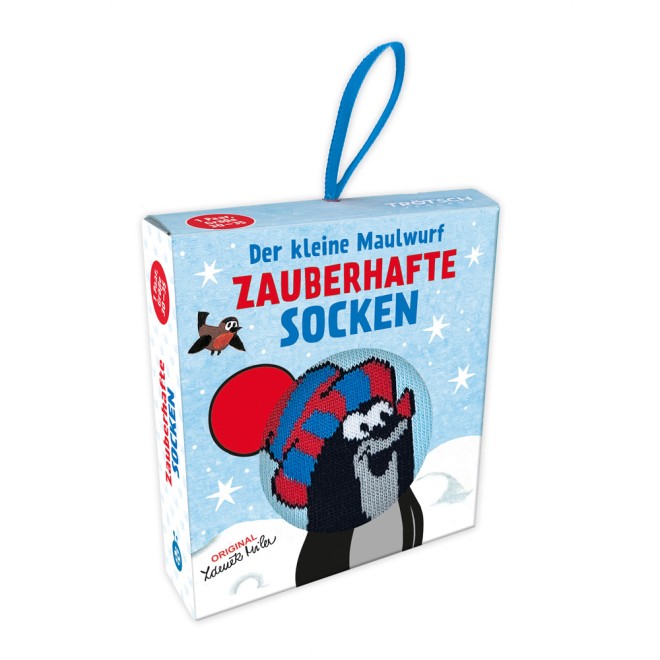 Der kleine Maulwurf Zauberhafte Socken Winter Größe 30 bis 35