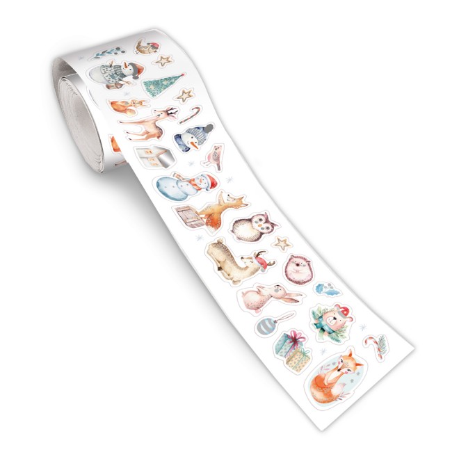 Stickerrolle Winterwald | Ab 3 Jahren