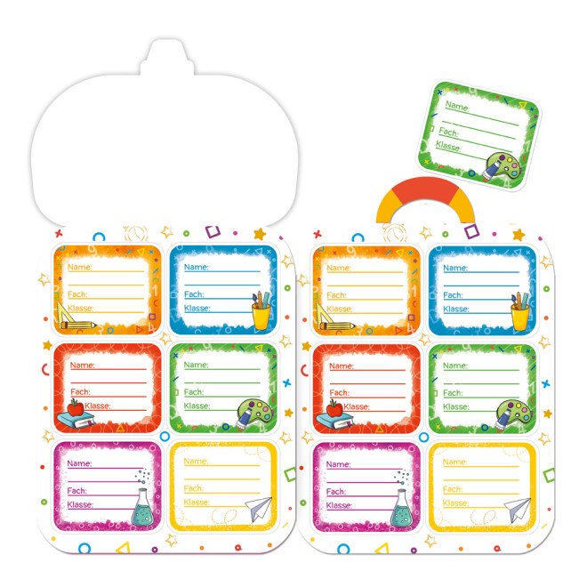 Buch- und Heftsticker Schulranzen
