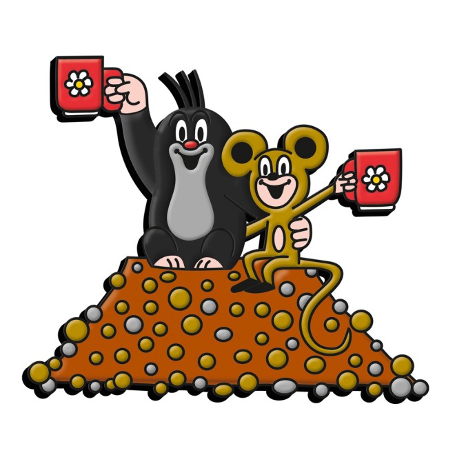 Der kleine Maulwurf 3D-Magnet Teestunde