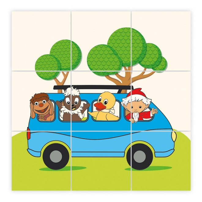 Unser Sandmännchen Bilderwürfel aus Holz