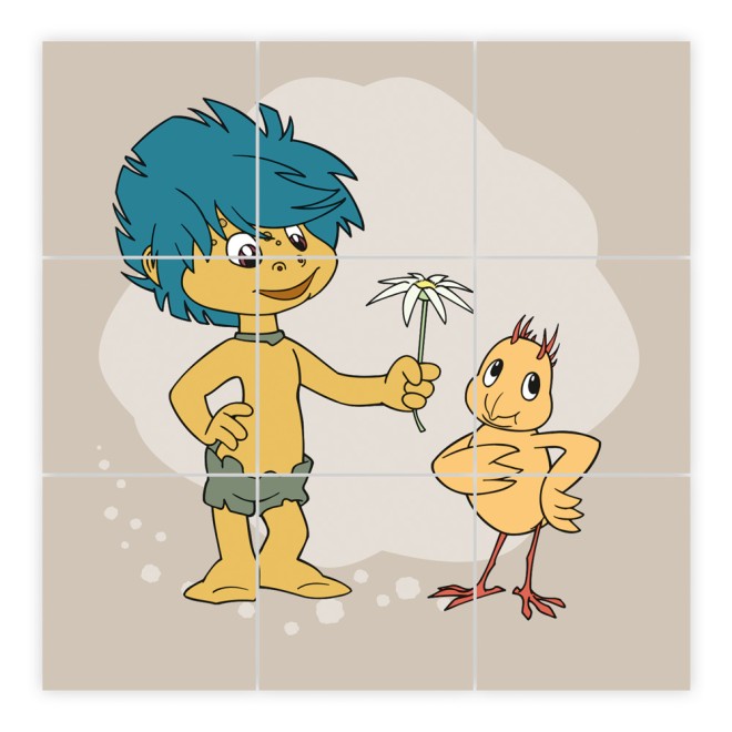 Unser Sandmännchen Bilderwürfel aus Holz