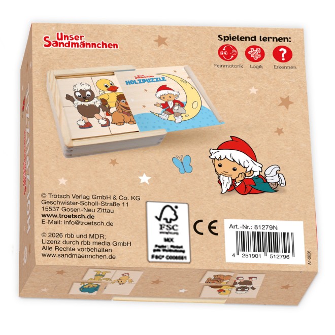 Unser Sandmännchen Holzpuzzle