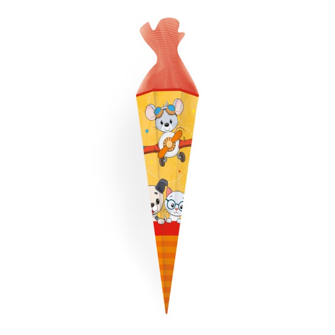 Schultüte 85cm Zum Schulstart Tierfreunde
