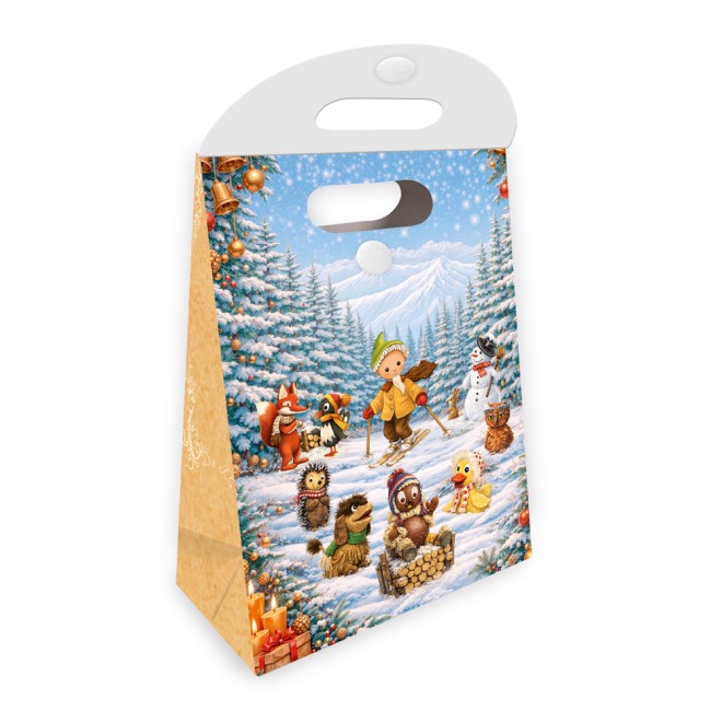 Unser Sandmännchen Geschenktasche mit Verschluss Nostalgie medium