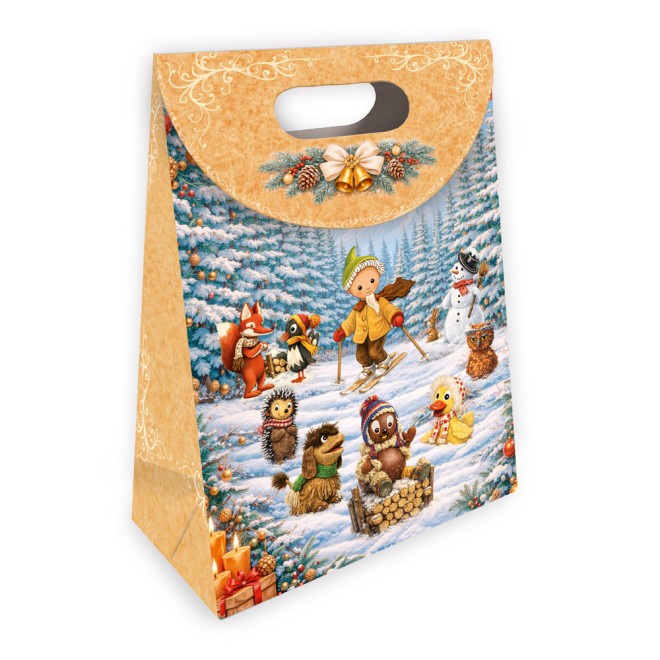 Unser Sandmännchen Geschenktasche mit Verschluss Nostalgie klein