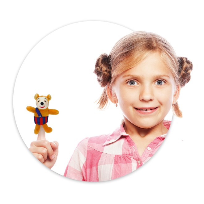 Bobo Siebenschläfer Fingerpuppe aus Plüsch