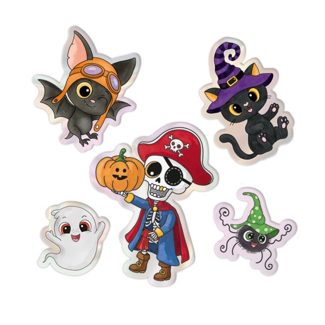 Soft-Sticker Gruselfreunde