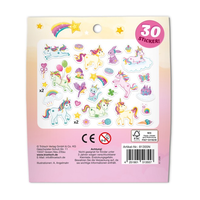Soft-Sticker Einhornwelt