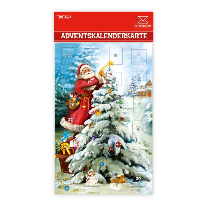 Adventskalenderkarte Weihnachtsbaum