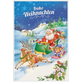 3D-D Faltkarten Lustige Weihnachtszeit