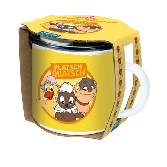 UNSER SANDMÄNNCHEN Emaillebecher "Pitti Platsch Quatsch"