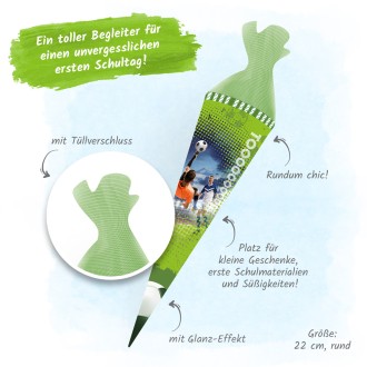 Schultüte Fußball 22 cm