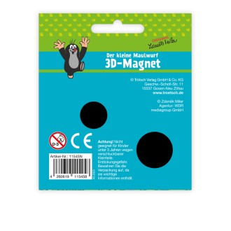 DER KLEINE MAULWURF 3D Magnet "Flugzeug"
