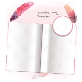 Tagebuch mit Zahlenschloss "Feather"