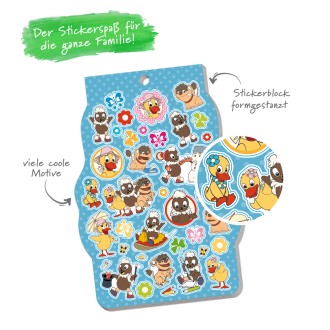 UNSER SANDMÄNNCHEN Stickerblock "Pittiplatsch"