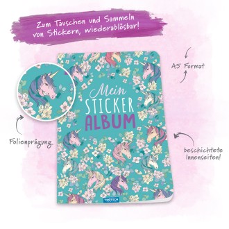 Mein Stickeralbum "Einhorn"