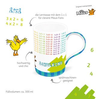Die Maus Lerntasse 1 x 1