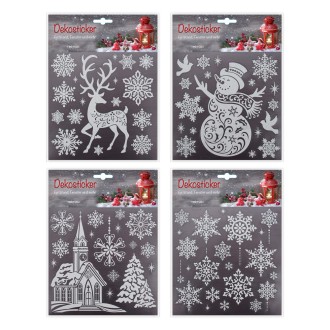 Vintage Weihnachts-Dekosticker
