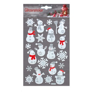 Vinatge Weihnachts-Glitzersticker