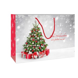 Weihnachten-Glitzertasche XL quer