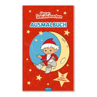 UNSER SANDMÄNNCHEN Malbuch/Ausmalbuch mit Stickern