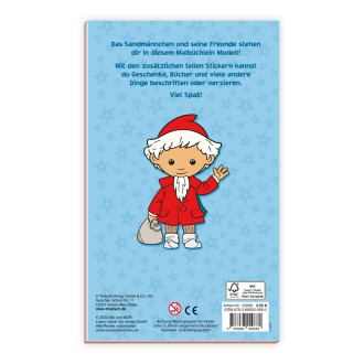 UNSER SANDMÄNNCHEN Malbuch/Ausmalbuch mit Stickern