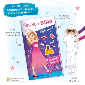 Stickermalbuch "Fashion Star - Filmstar"