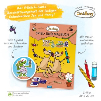 Jan & Henry Spiel-und Malbuch