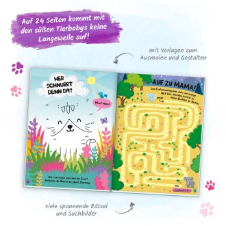 Mal- & Bastelbuch "Tierbabys - basteln, malen, rätseln"