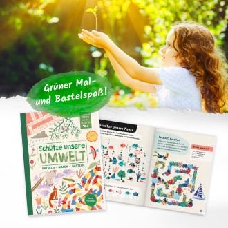 Beschäftigungsbuch "Schütze unsere Umwelt-Tiere"