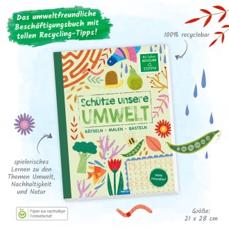 Beschäftigungsbuch "Schütze unsere Umwelt-Natur"