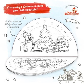 Unser Sandmännchen Schwibbogen Mal- und Bastelbuch