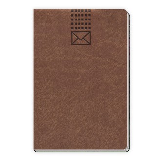 Adressbuch Soft braun mini