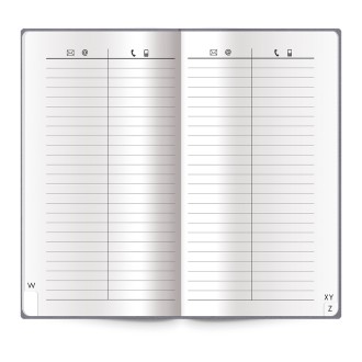 Adressbuch Soft anthrazit slim