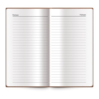 Adressbuch Soft braun slim